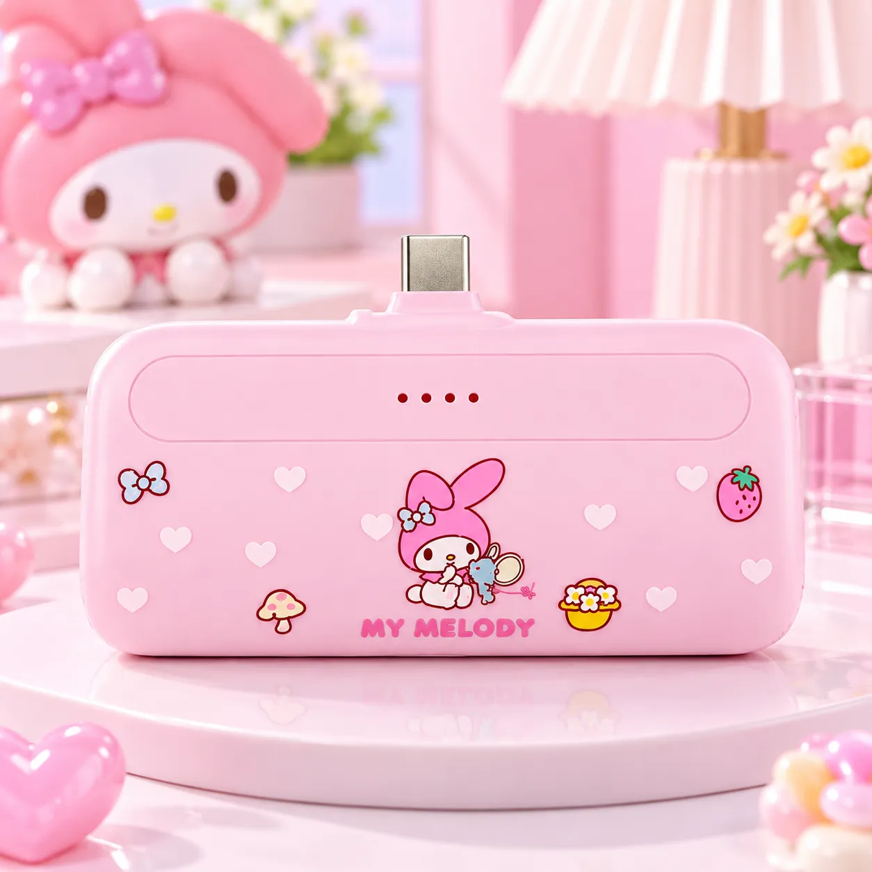 Sanrio characters 4500mAh Plug-in Type-C Power Bank(Cinnamoroll) Model: F69