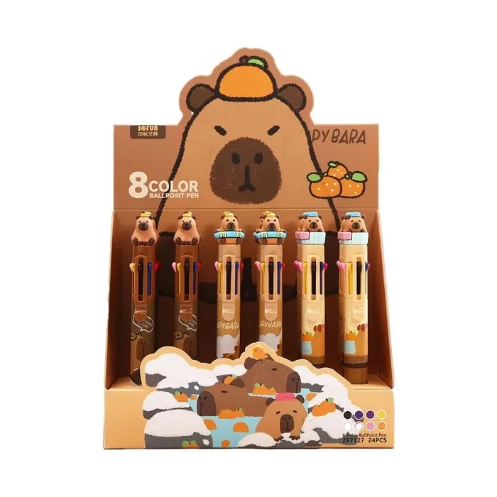 Happy Baking Series Mimi Bara 8-Color Ballpoint Pen PDQ
