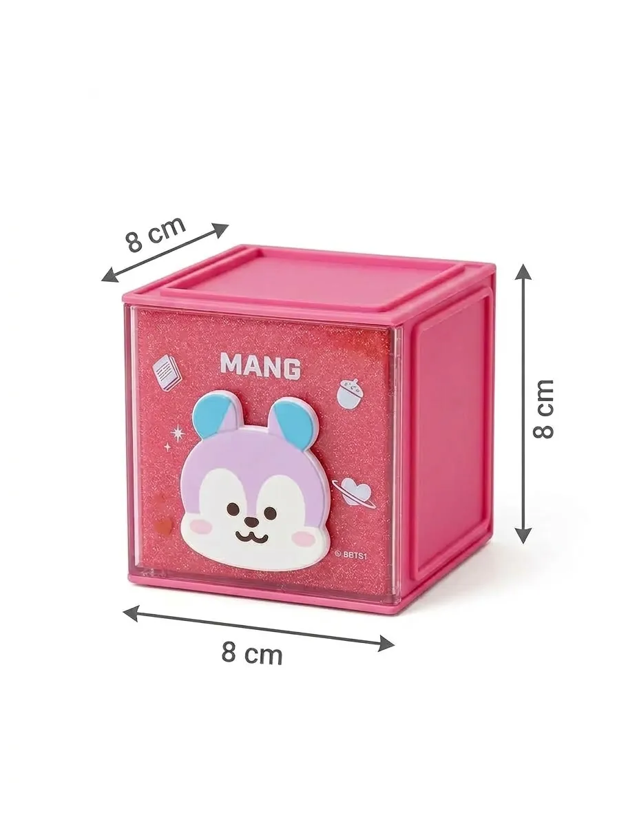 BT21 Collection Small Storage Cube – Cute Cartoon Organizer Box for Home & Desk