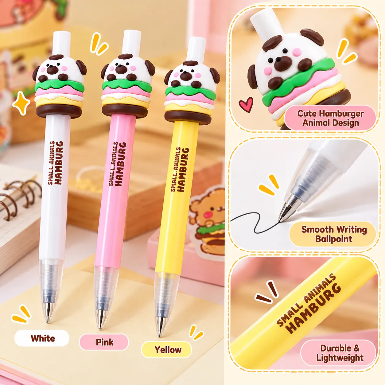 Cute Hamburger Gel Pen (PDQ)