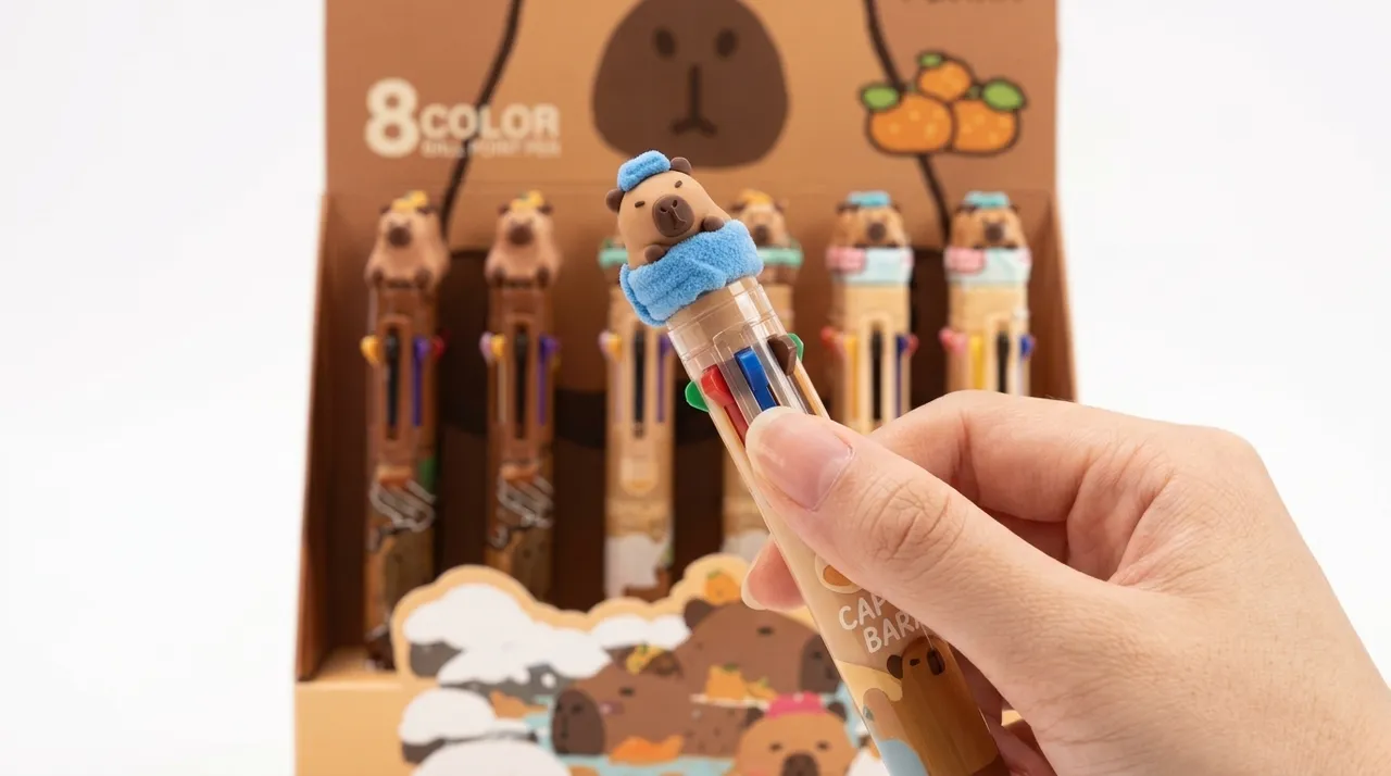 Happy Baking Series Mimi Bara 8-Color Ballpoint Pen PDQ
