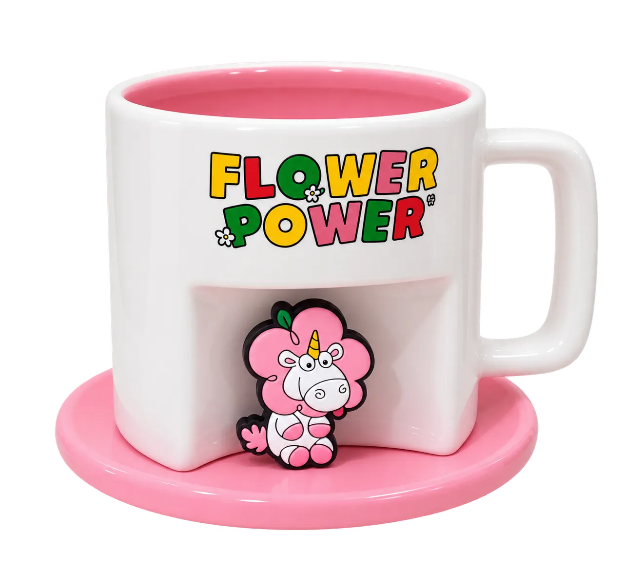 Daisy Minions Collection Ceramic Cup with Cartoon Coaster (390mL)