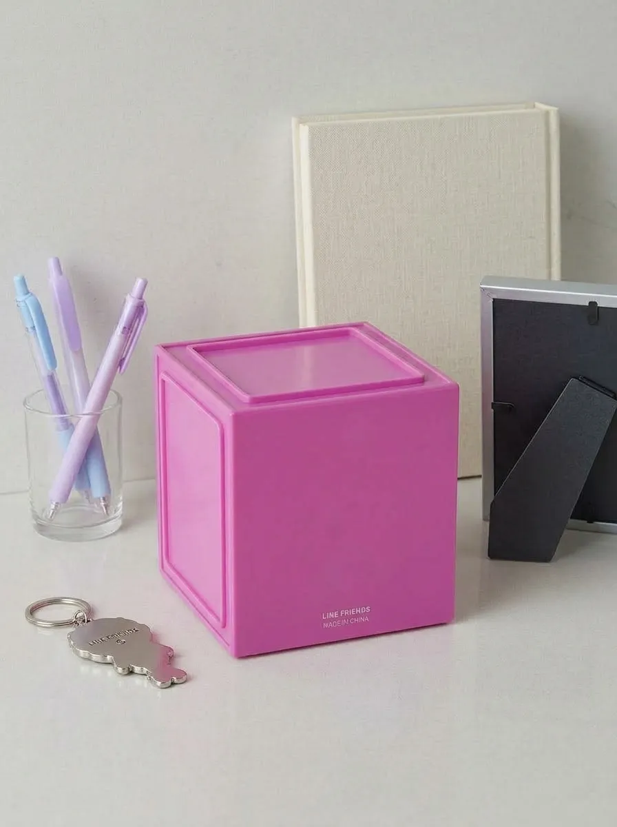 BT21 Collection Small Storage Cube – Cute Cartoon Organizer Box for Home & Desk