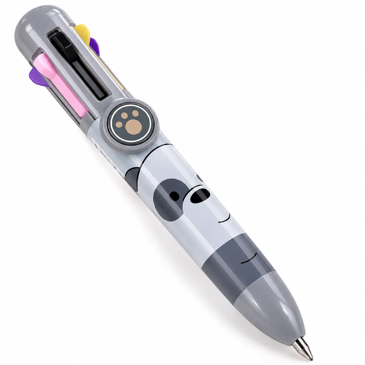 We Bare Bears Ballpoint Pen 8 Color Multicolor Ink Pen – Random Color