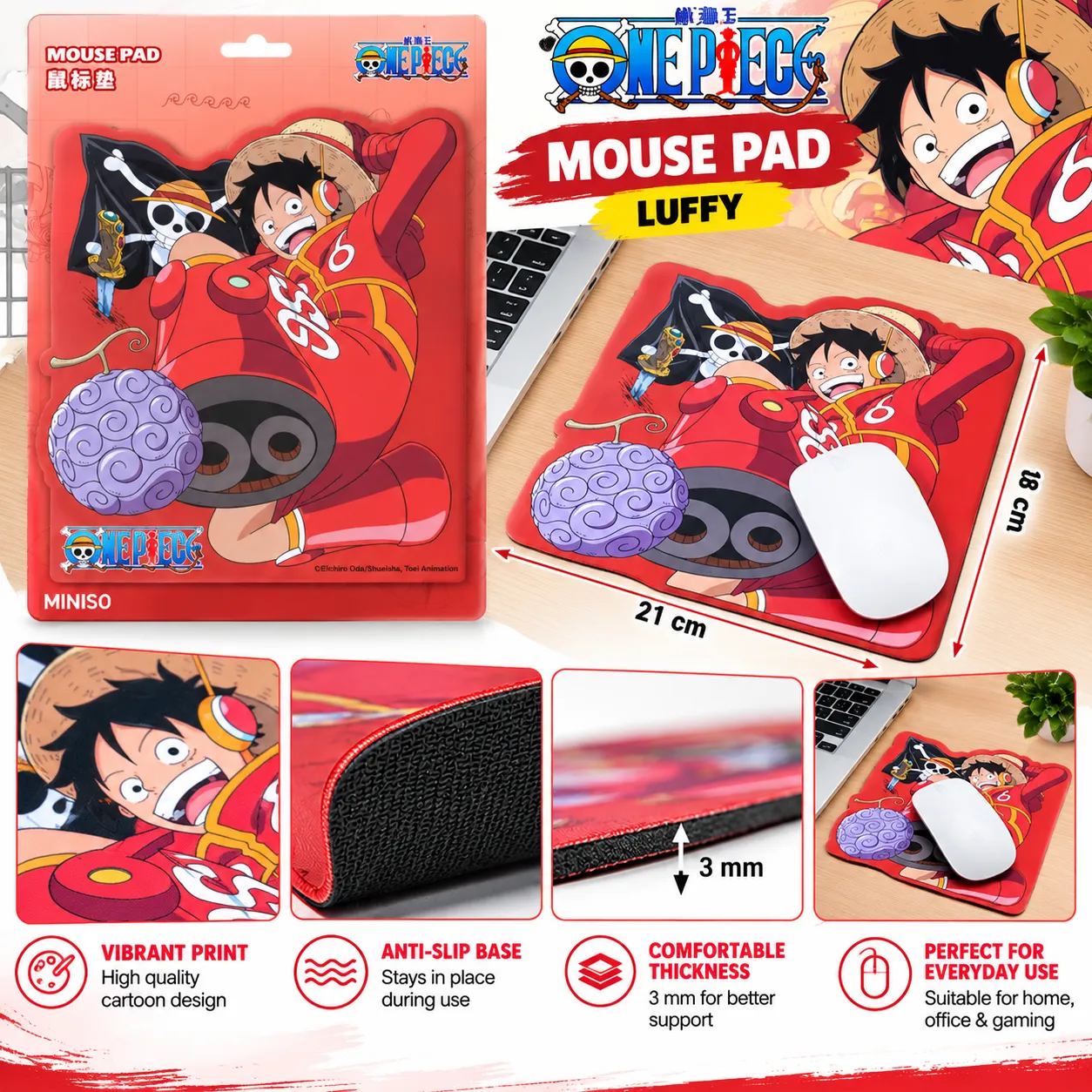 One Piece Collection Mouse Pad(Luffy)