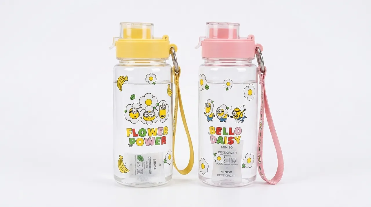 Daisy Minions Collection Plastic Bottle with Strap (640mL)