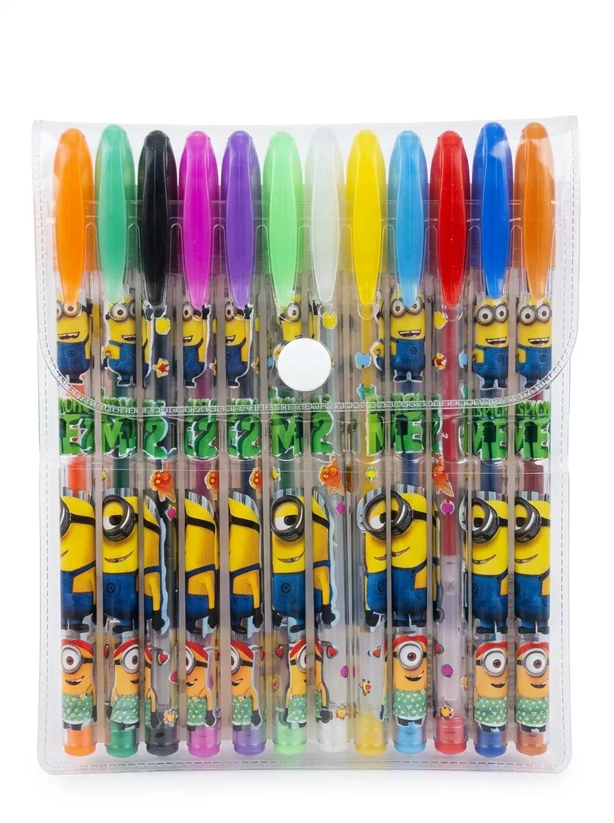 Minions Collection Color Pen Set 10PCS – Cute Cartoon Pens for School, Home & Office